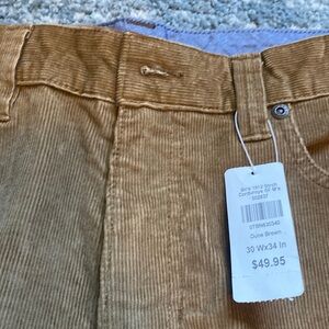 LL Bean 30x34 Corduroy Pants NWT